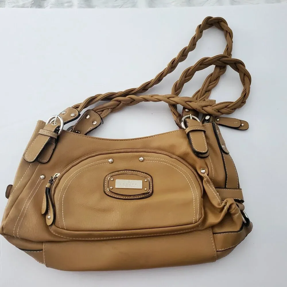 Brown Rossetti Leather Vinyl Purse With Wallet EUC